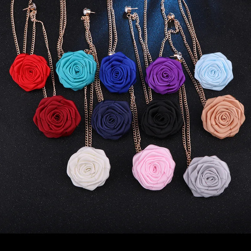 Handmade Rose Flower Brooch Lapel Pin – Groom & Groomsmen Wedding Suit Accessory
