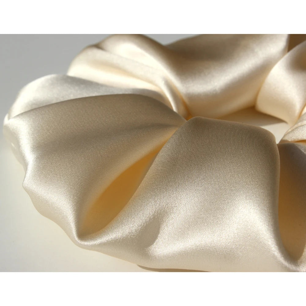 Luxury 100% Mulberry Silk Scrunchies — Hair Ties for Women
