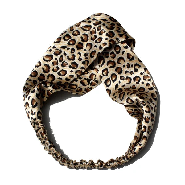 Luxury 100% Mulberry Silk Headband — Vintage Cross Hair Wrap for Women