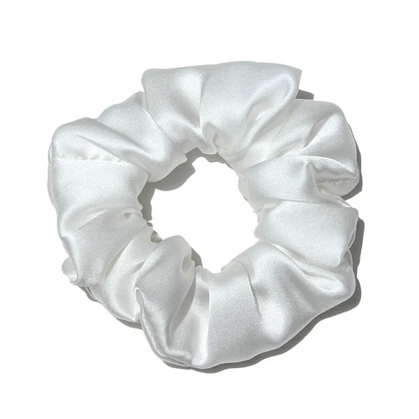 100% Mulberry Silk Hair Scrunchies — Soft Elastic Ponytail Holders for Women