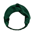 Luxury 100% Mulberry Silk Headband — Vintage Cross Hair Wrap for Women