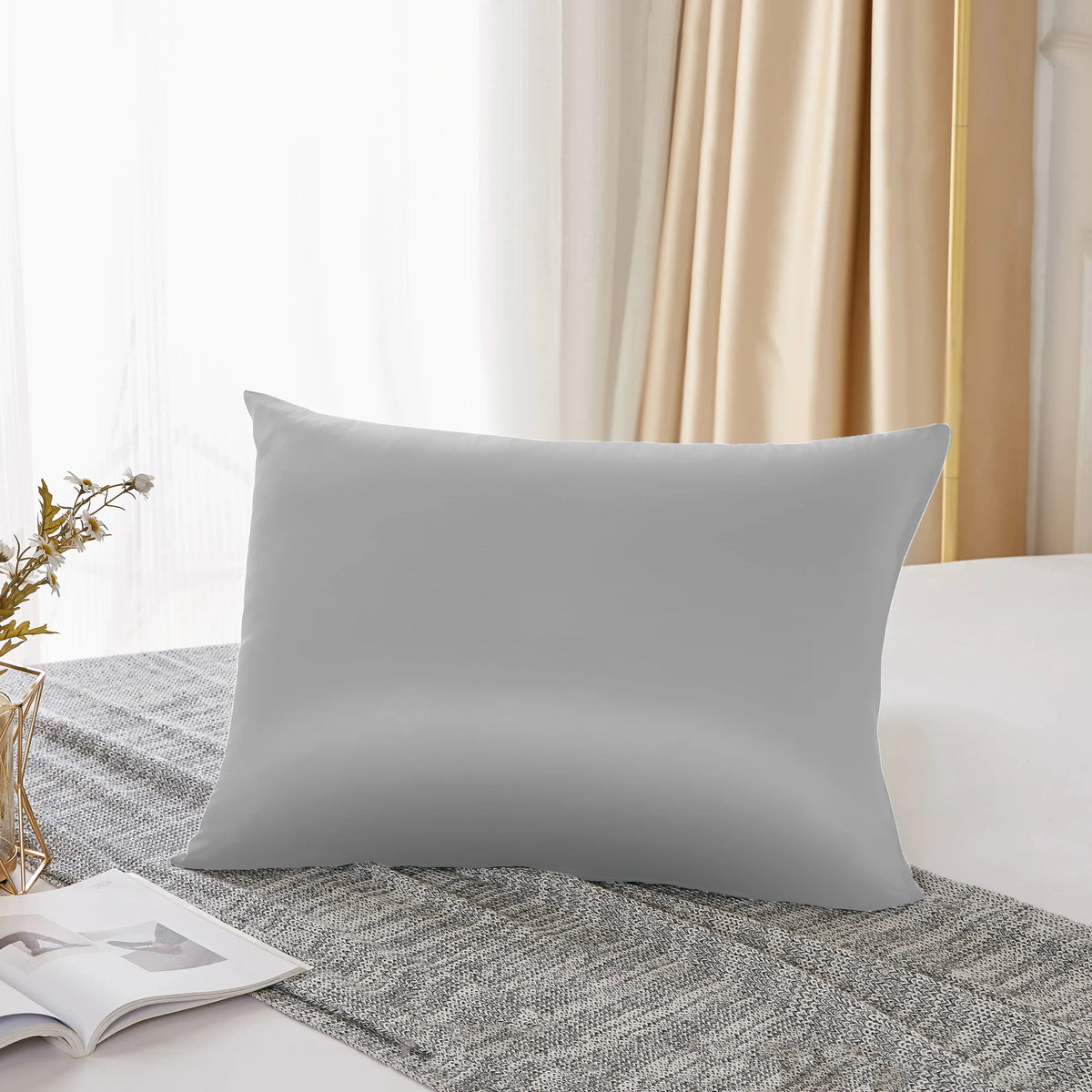 Luxury 25 Momme 100% Mulberry Silk Pillowcase | Both Sides Pure Silk |