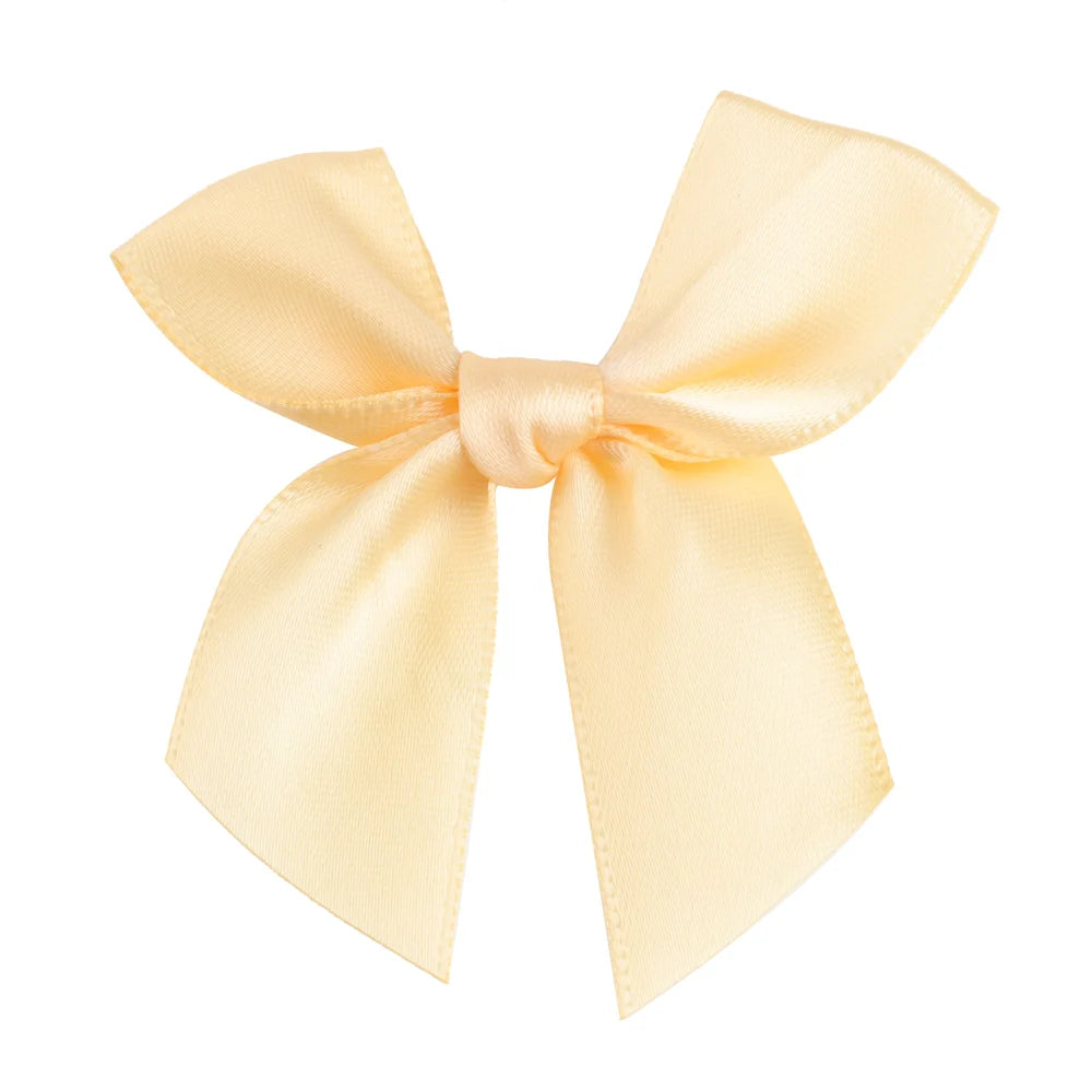 Colorful Satin Ribbon Bows – Small Polyester Wedding Bow Flowers for DIY Crafts & Decoration (100 pcs)