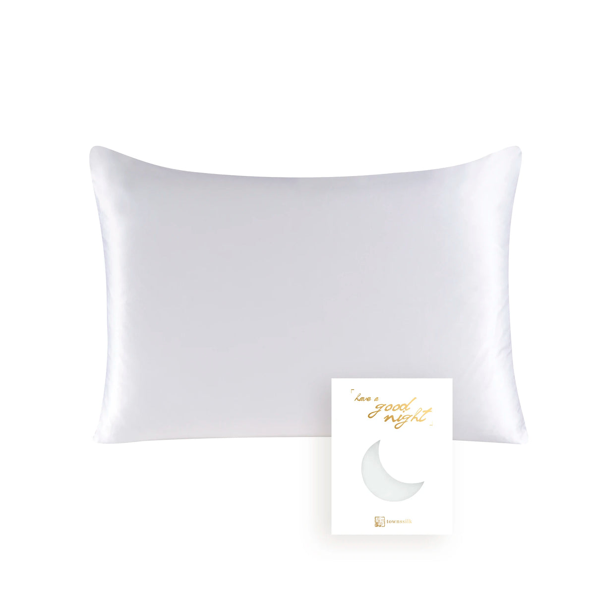 100% Mulberry Silk Pillowcase — Both Sides 19 Momme with Hidden Zipper