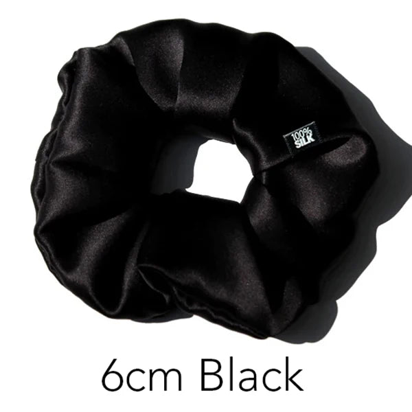 Luxury 100% Mulberry Silk Scrunchies — Hair Ties for Women