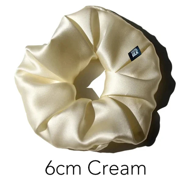 Luxury 100% Mulberry Silk Scrunchies — Hair Ties for Women