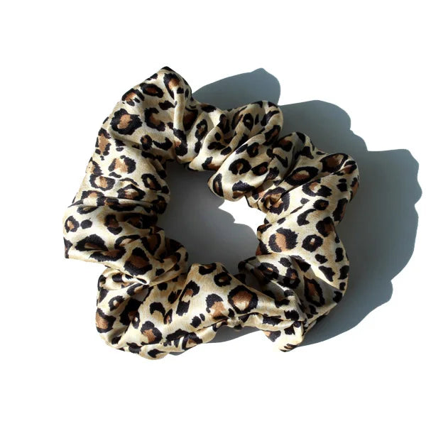 100% Mulberry Silk Hair Scrunchies — Soft Elastic Ponytail Holders for Women