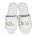 Bridal Party Slippers – Open-Toe Slide-On Wedding Shoes for Bride & Bridesmaids