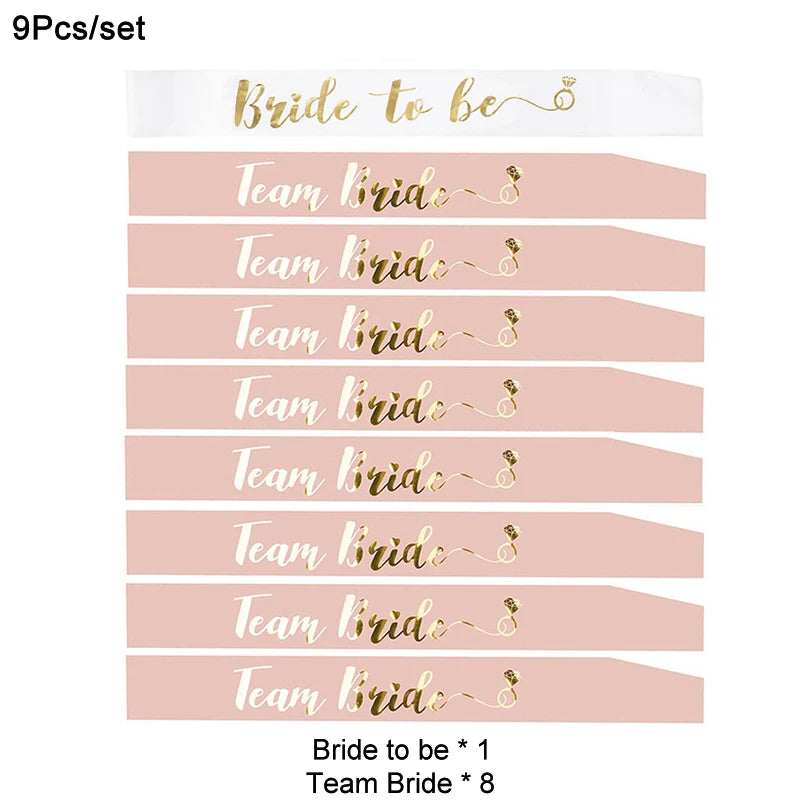 "Bride To Be" Satin Sash & Veil Set – Bachelorette Party & Bridal Shower Accessories