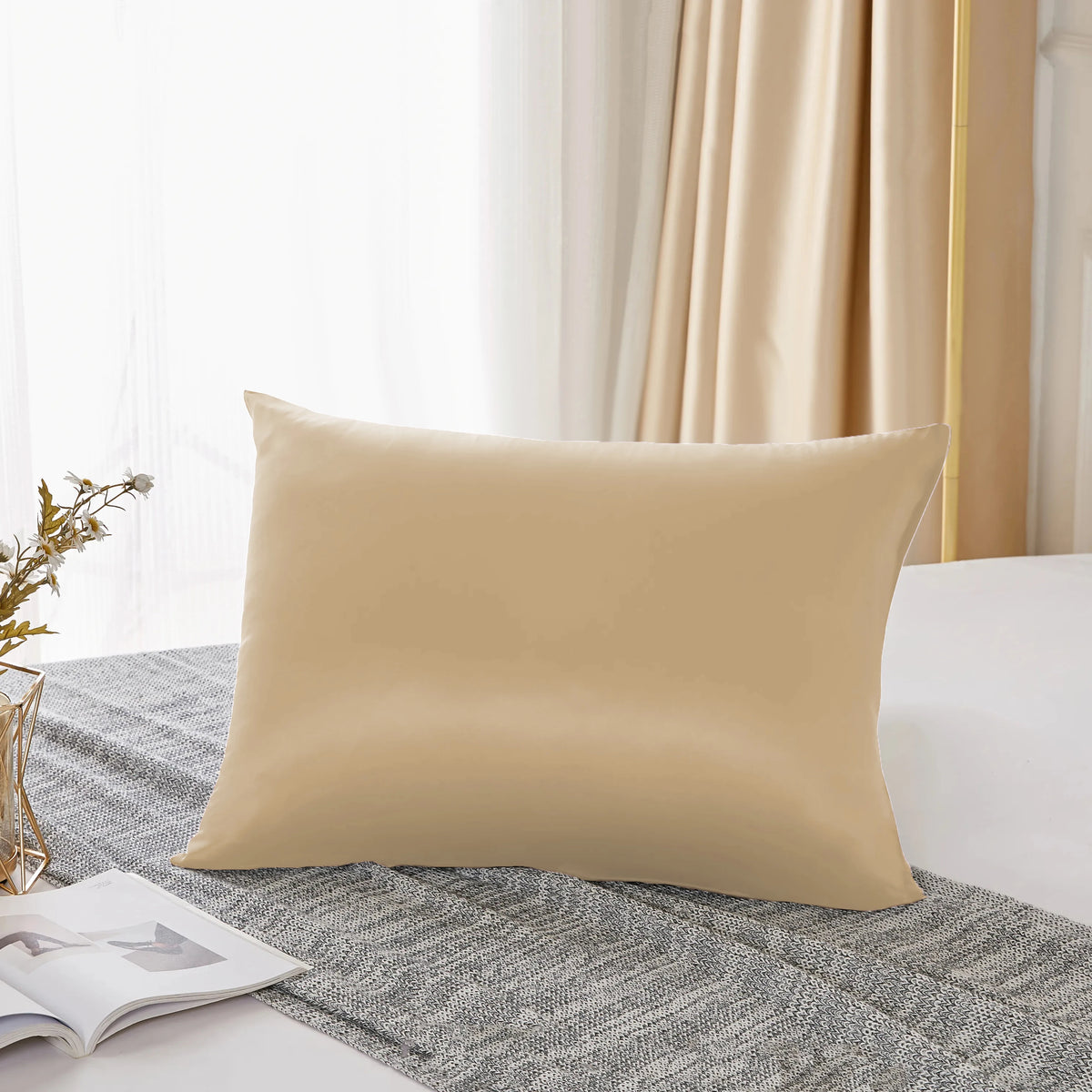 Luxury 25 Momme 100% Mulberry Silk Pillowcase | Both Sides Pure Silk |