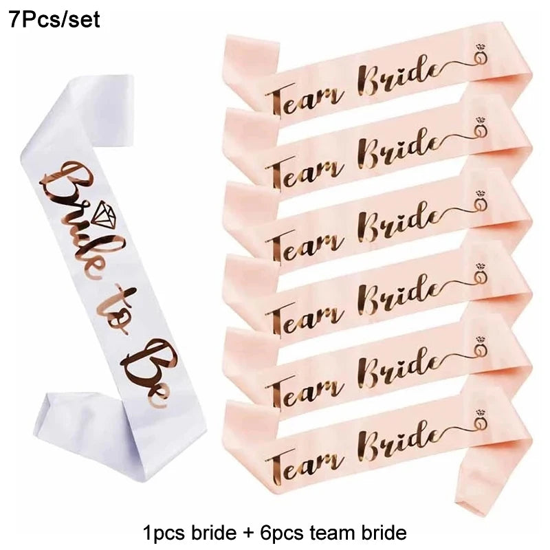 "Bride To Be" Satin Sash & Veil Set – Bachelorette Party & Bridal Shower Accessories