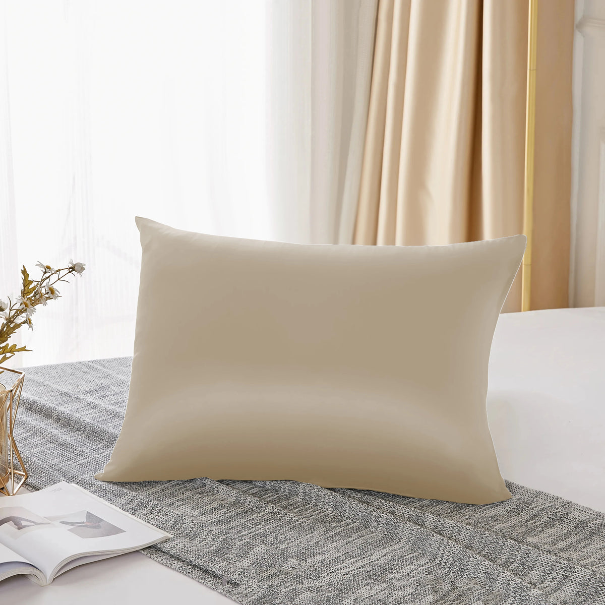 Luxury 25 Momme 100% Mulberry Silk Pillowcase | Both Sides Pure Silk |