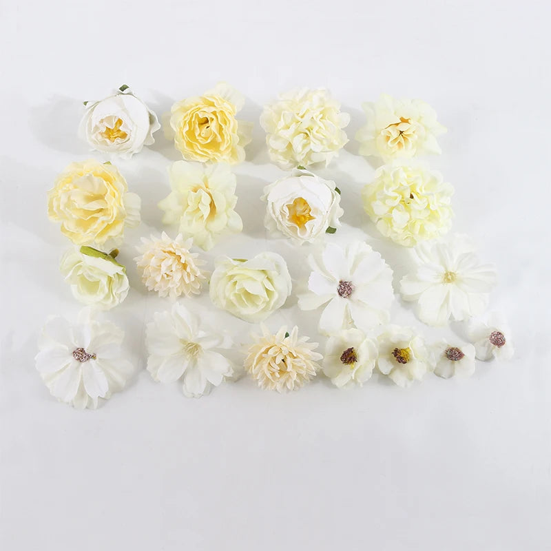 Purple Silk Rose Flower Heads – Set of 20 | Wedding & Bridal DIY Décor