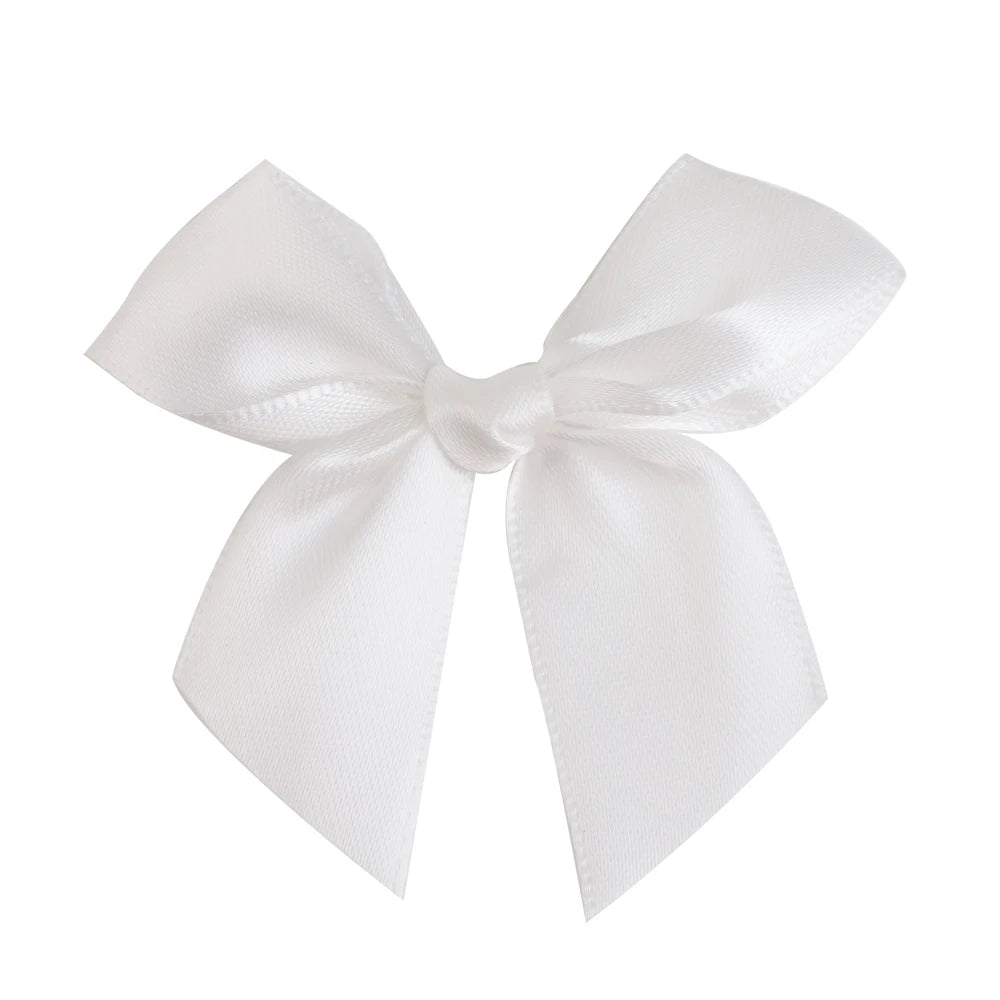 Colorful Satin Ribbon Bows – Small Polyester Wedding Bow Flowers for DIY Crafts & Decoration (100 pcs)