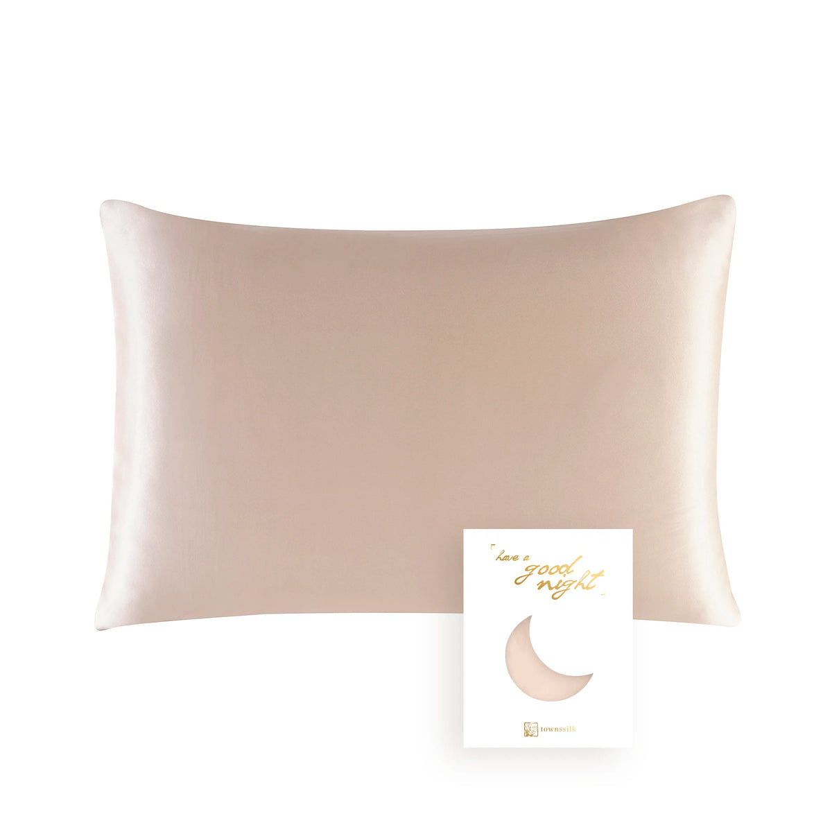 100% Mulberry Silk Pillowcase — Both Sides 19 Momme with Hidden Zipper
