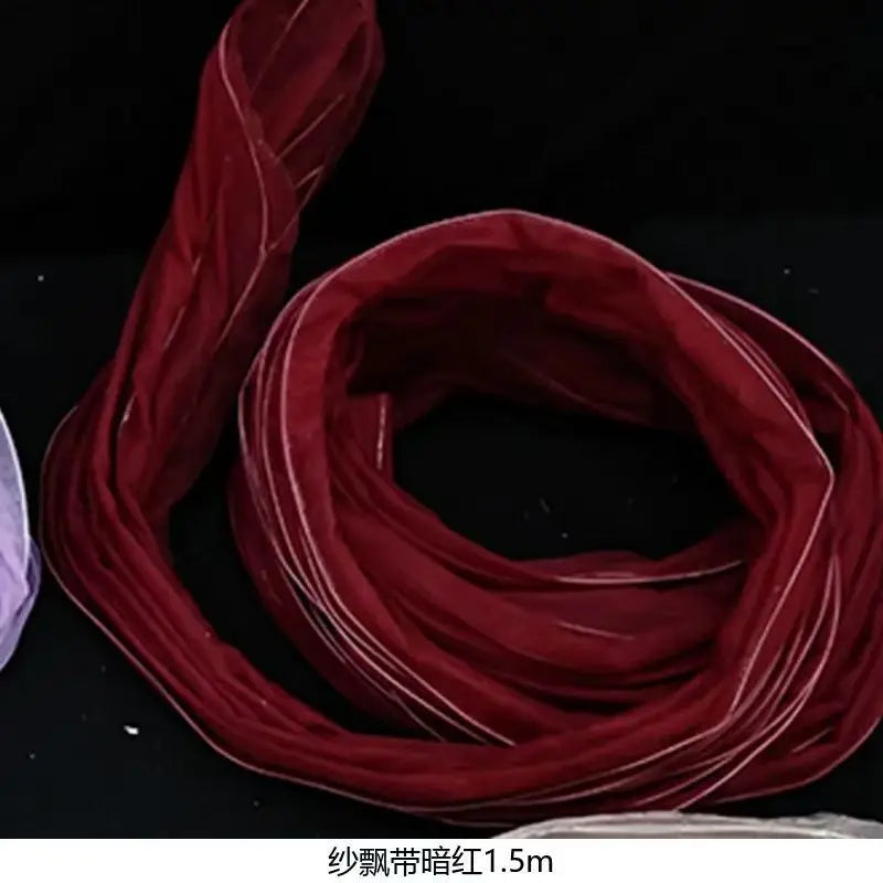 Organza Ribbon Backdrop Streamer – DIY Wedding & Party Decoration Yarn (Multiple Sizes)
