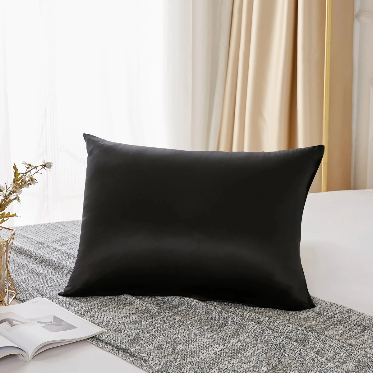 Luxury 25 Momme 100% Mulberry Silk Pillowcase | Both Sides Pure Silk |