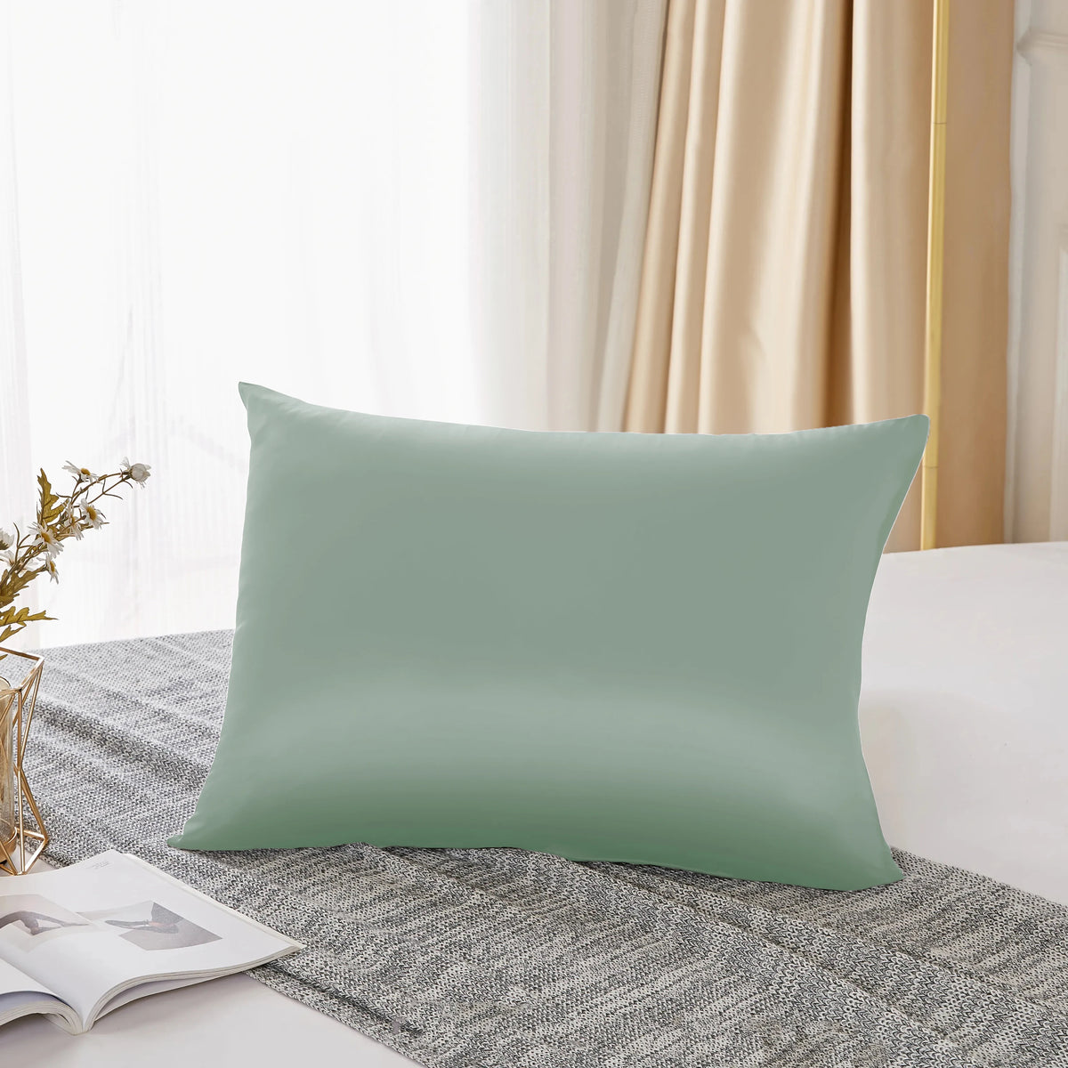 Luxury 25 Momme 100% Mulberry Silk Pillowcase | Both Sides Pure Silk |