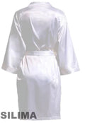 Satin Kimono Bridesmaid Robe | "Team Bride" Bridal Party Robe