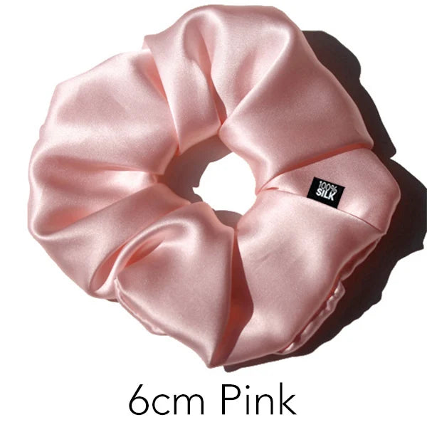 Luxury 100% Mulberry Silk Scrunchies — Hair Ties for Women