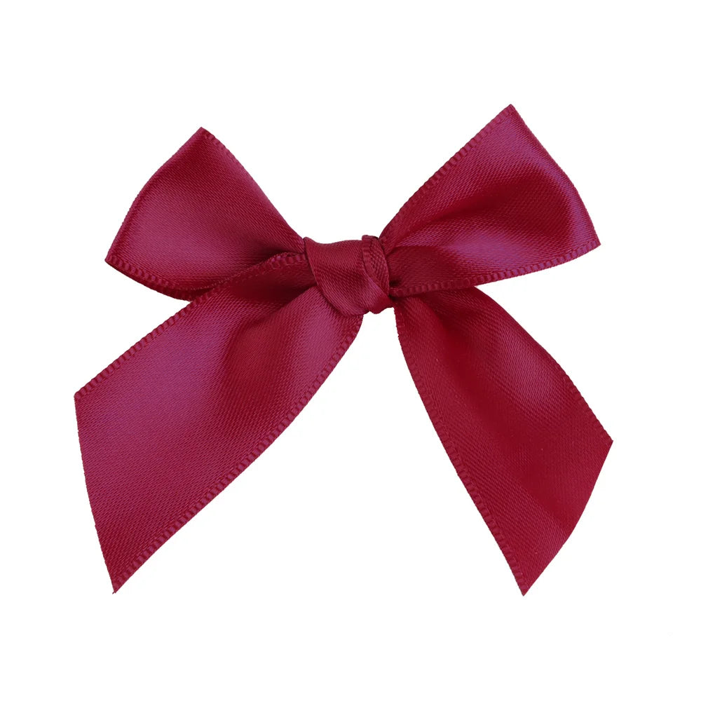 Colorful Satin Ribbon Bows – Small Polyester Wedding Bow Flowers for DIY Crafts & Decoration (100 pcs)