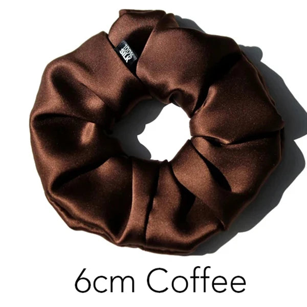 Luxury 100% Mulberry Silk Scrunchies — Hair Ties for Women