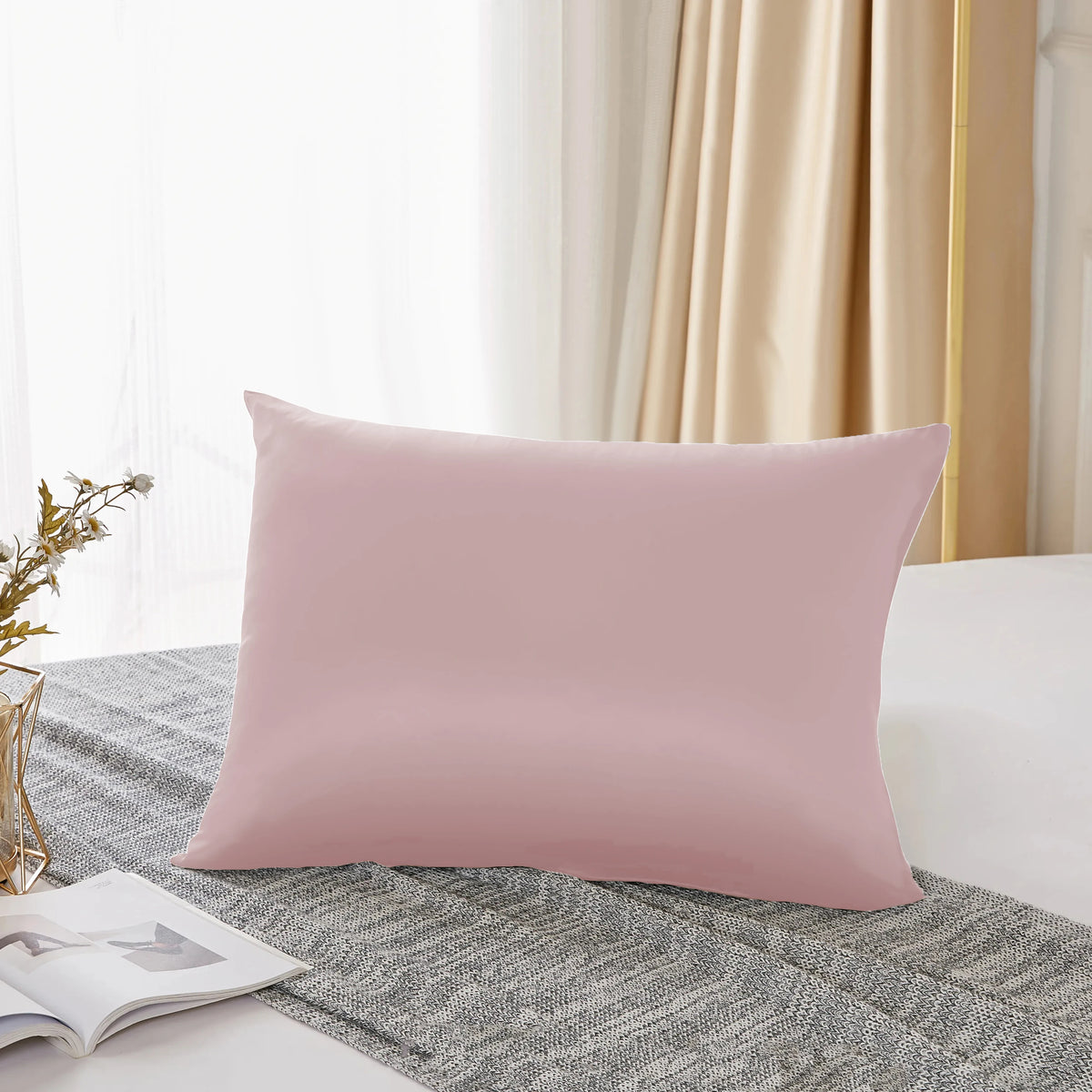 Luxury 25 Momme 100% Mulberry Silk Pillowcase | Both Sides Pure Silk |