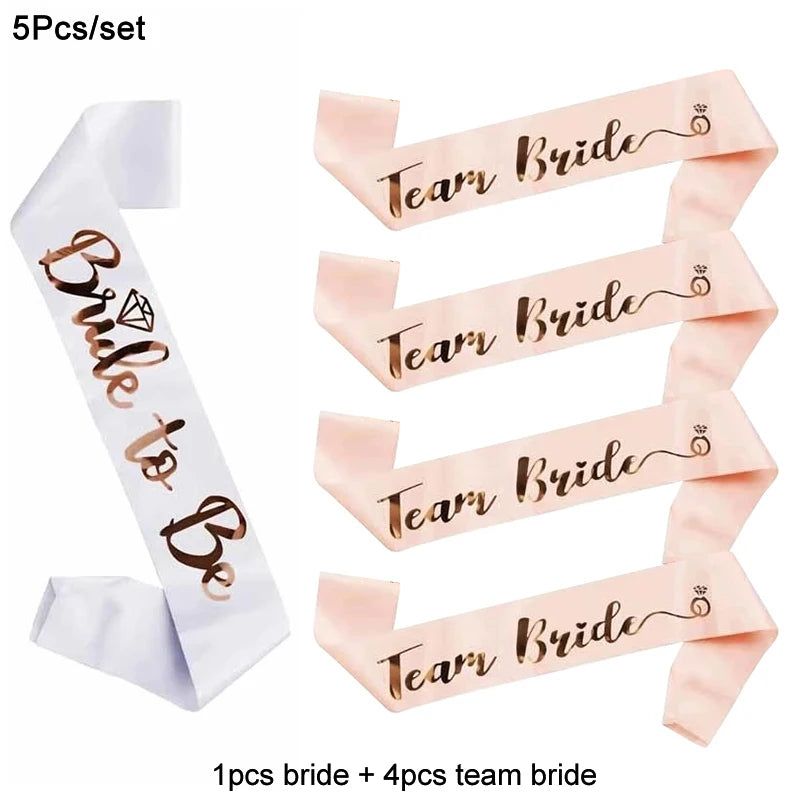 "Bride To Be" Satin Sash & Veil Set – Bachelorette Party & Bridal Shower Accessories
