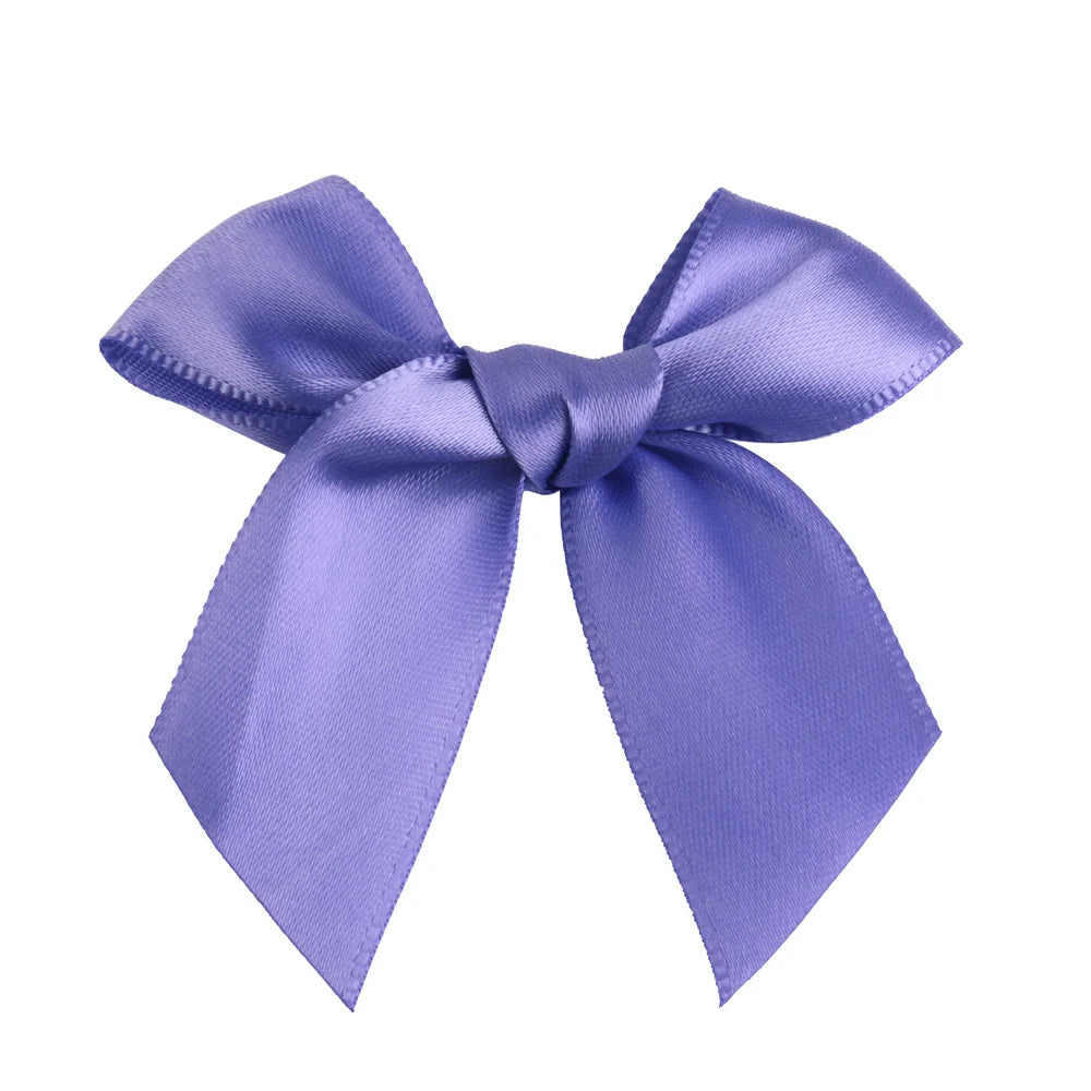 Colorful Satin Ribbon Bows – Small Polyester Wedding Bow Flowers for DIY Crafts & Decoration (100 pcs)