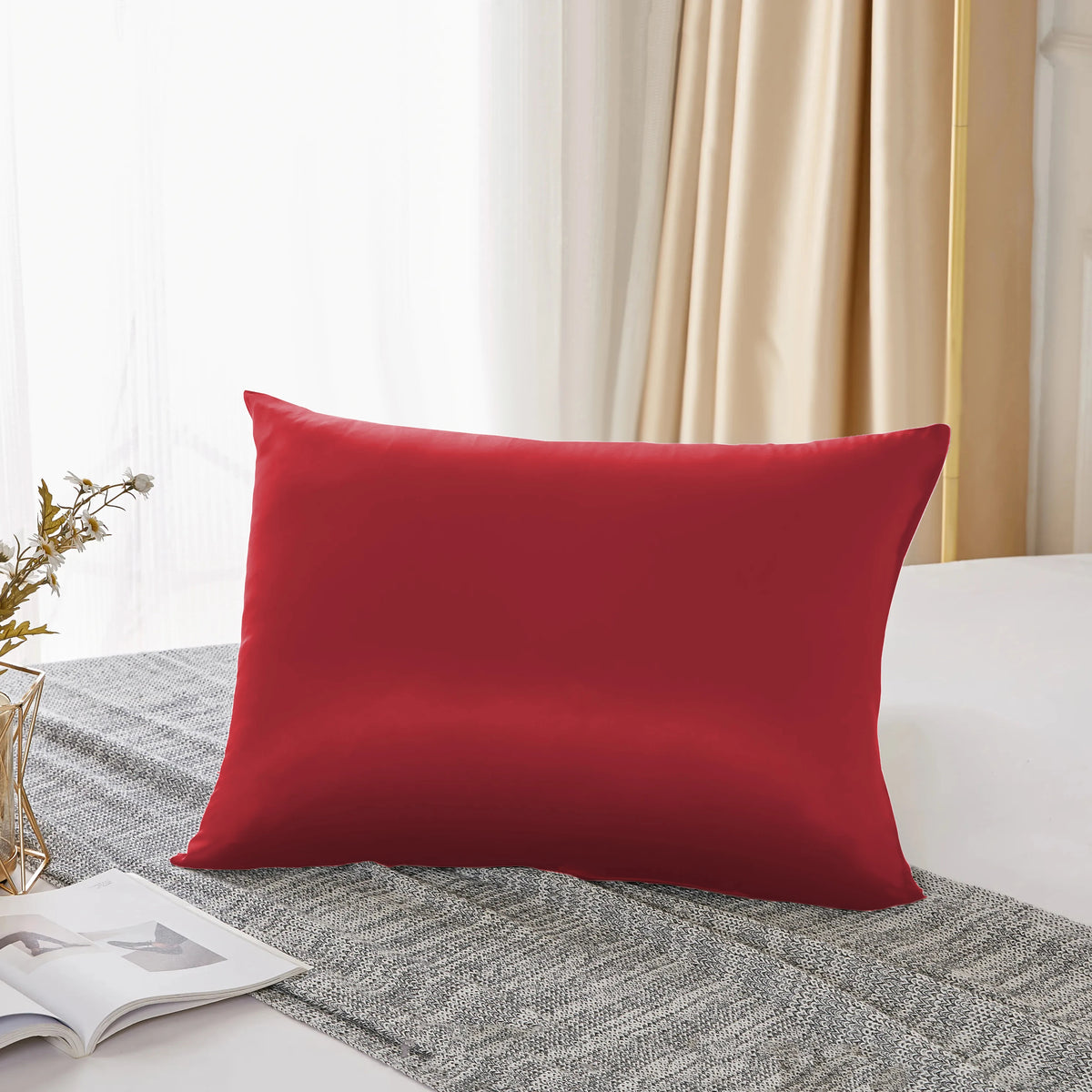 Luxury 25 Momme 100% Mulberry Silk Pillowcase | Both Sides Pure Silk |