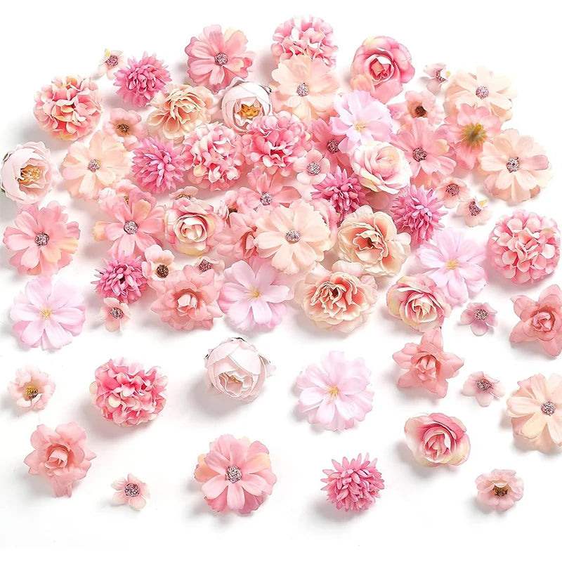 Purple Silk Rose Flower Heads – Set of 20 | Wedding & Bridal DIY Décor