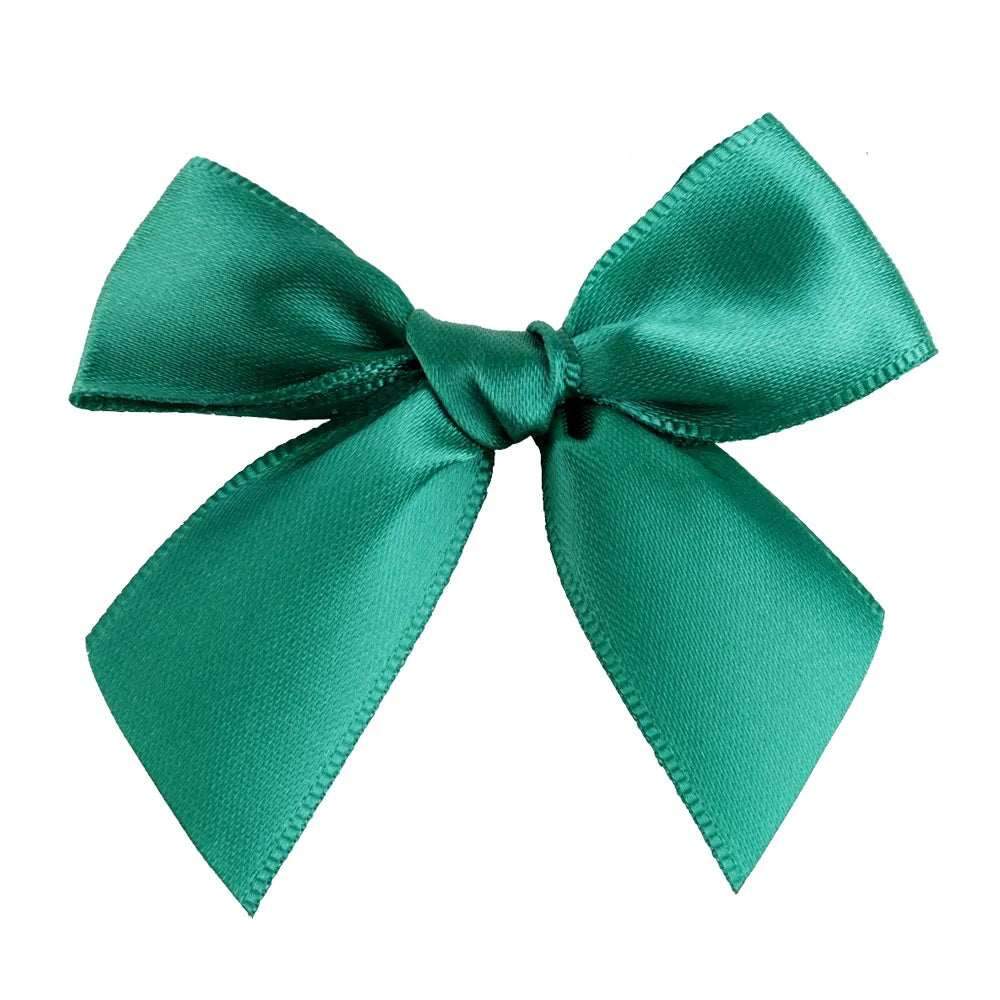 Colorful Satin Ribbon Bows – Small Polyester Wedding Bow Flowers for DIY Crafts & Decoration (100 pcs)