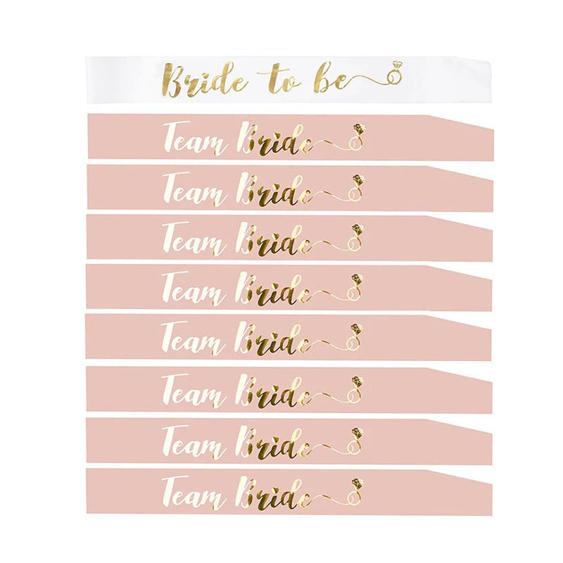 "Bride To Be" Satin Sash & Veil Set – Bachelorette Party & Bridal Shower Accessories