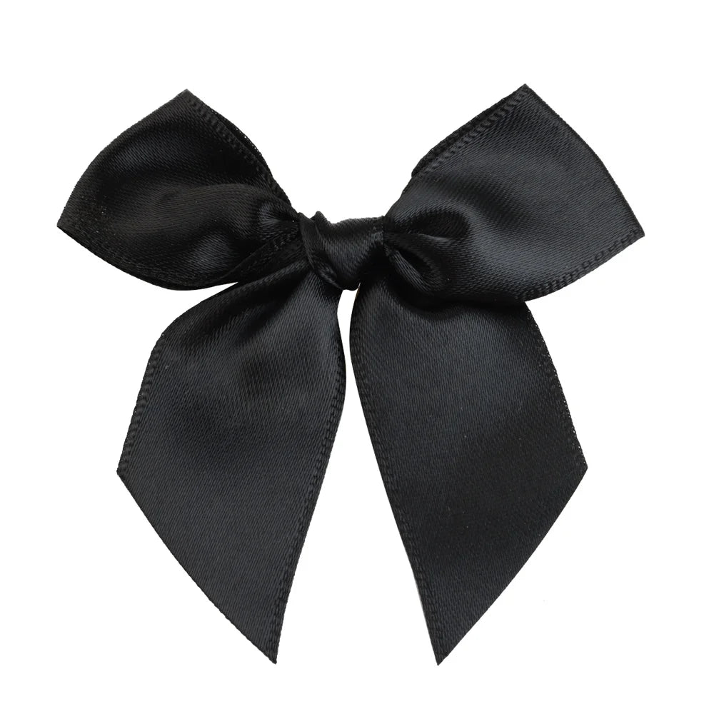 Colorful Satin Ribbon Bows – Small Polyester Wedding Bow Flowers for DIY Crafts & Decoration (100 pcs)
