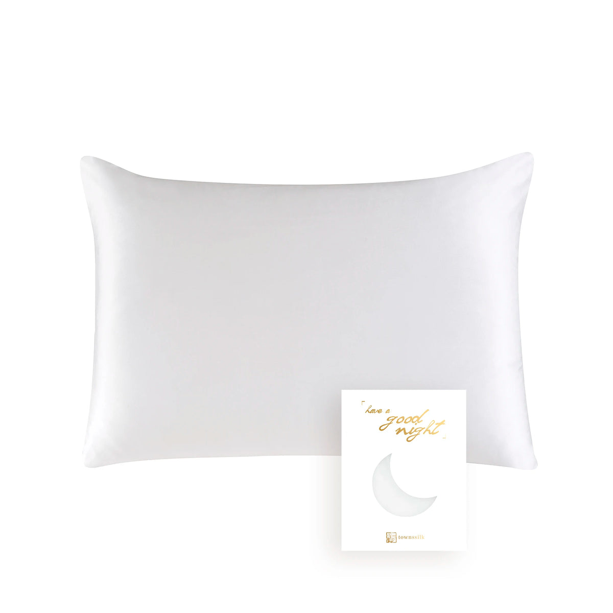 100% Mulberry Silk Pillowcase — Both Sides 19 Momme with Hidden Zipper