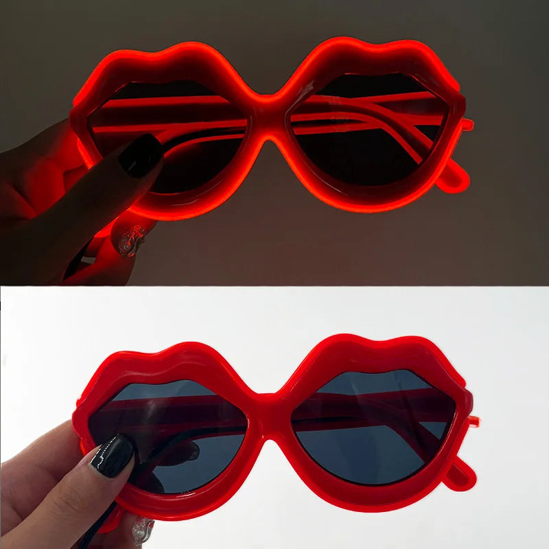 LED Glowing "Just Married" Heart Glasses – Bridal Party & Wedding Celebration Novelty Sunglasses