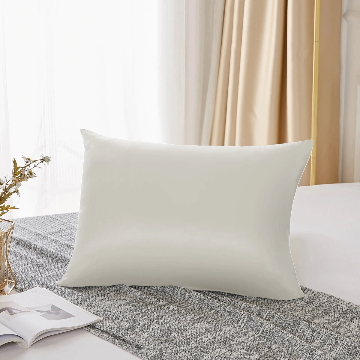 Luxury 25 Momme 100% Mulberry Silk Pillowcase | Both Sides Pure Silk |
