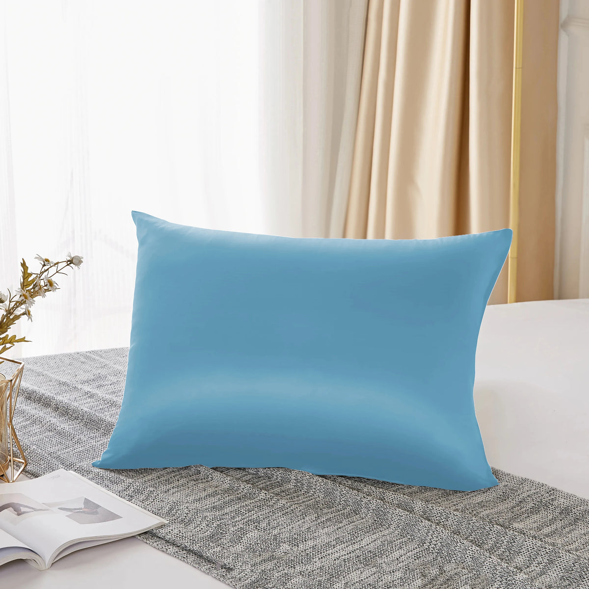 Luxury 25 Momme 100% Mulberry Silk Pillowcase | Both Sides Pure Silk |