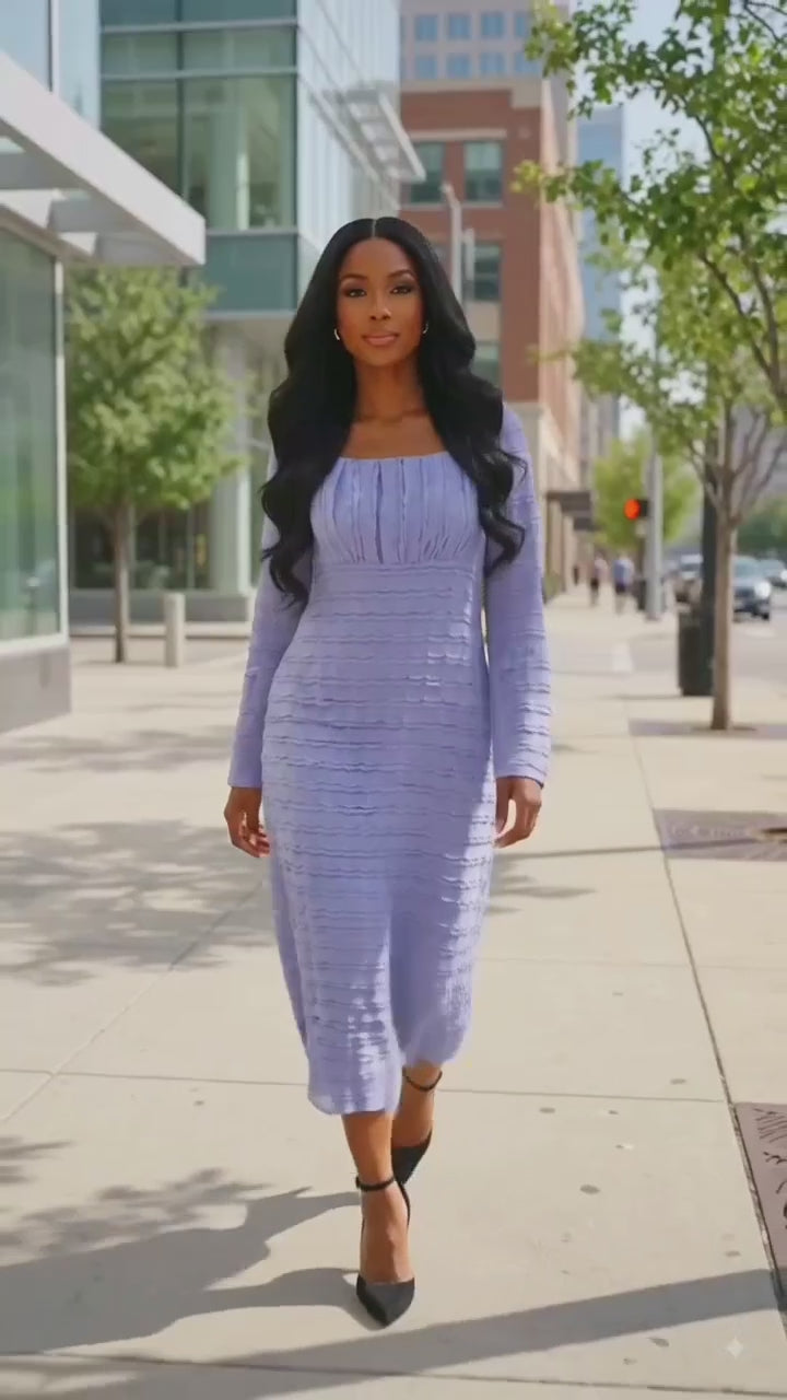 Midi Purple Dress