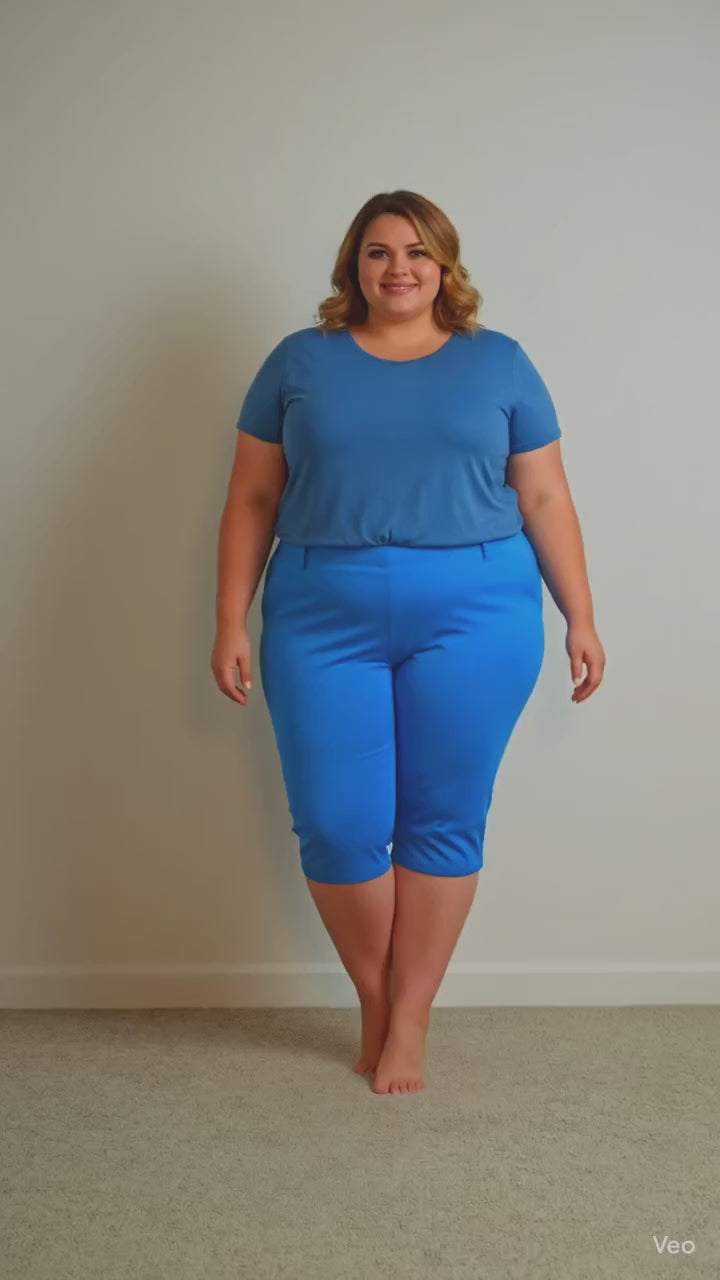 Plus Size woman Capris