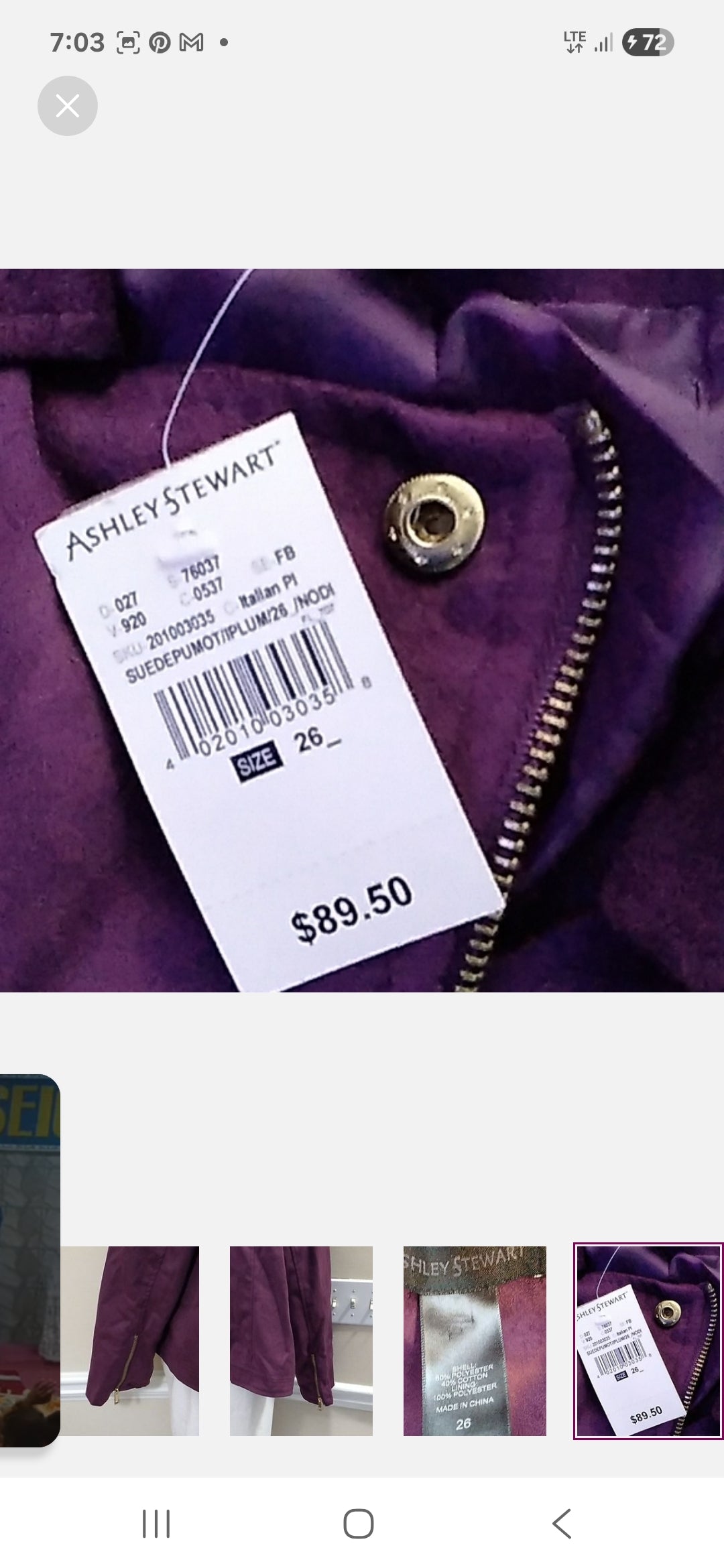 Plus Size Ashley Stewart Jacket