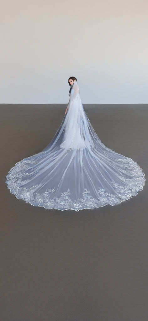 Luxury Wedding Veil - 500cm Length