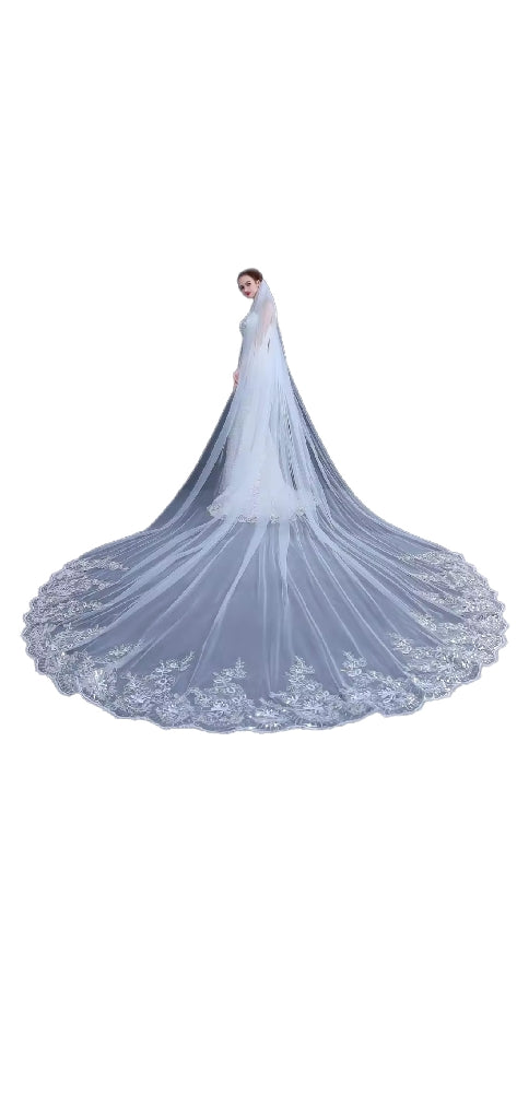 Luxury Wedding Veil - 500cm Length