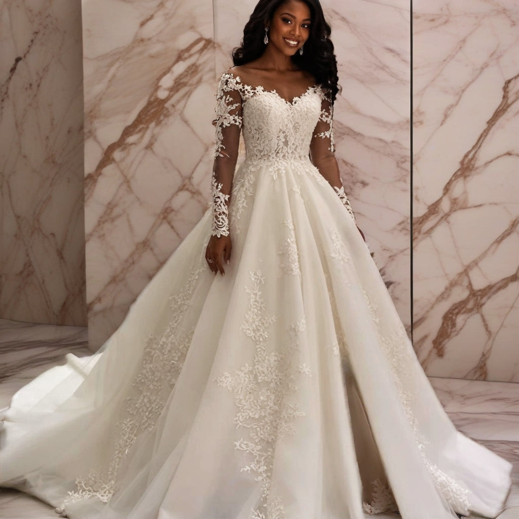 White Plus Size Wedding Gown | Made to Order