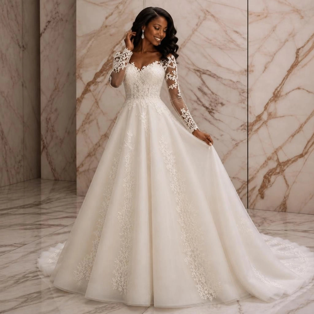 White Plus Size Wedding Gown | Made to Order