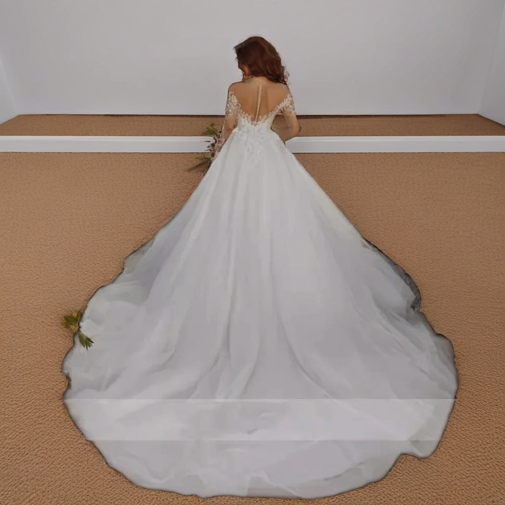 Plus Size Lace Wedding Gown
