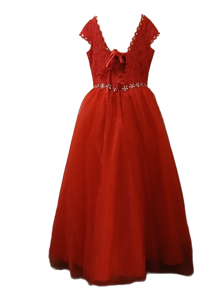 Maxi Gown with Short Sleeves