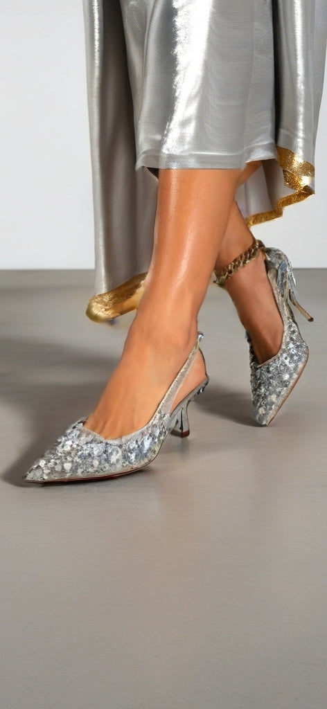 Gorgeous Crystal Heel shoes