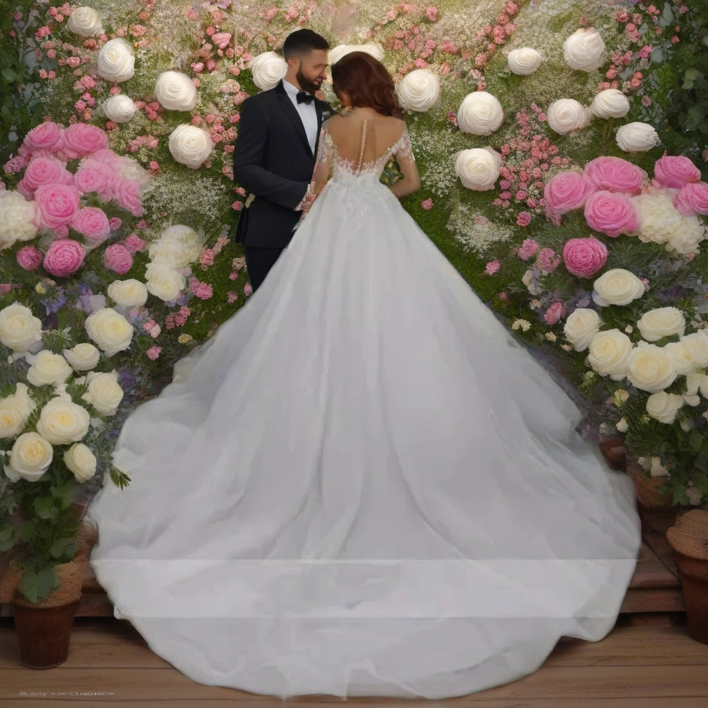 Plus Size Lace Wedding Gown