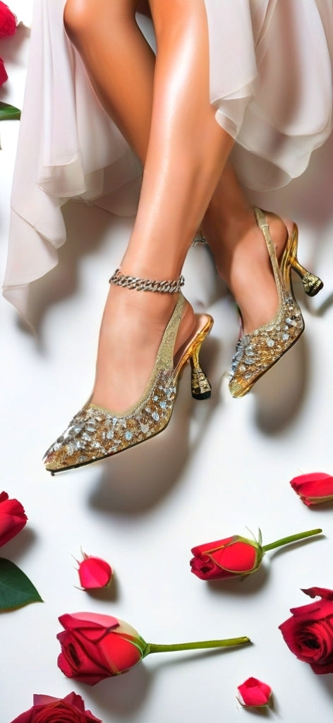 Crystal Heel shoes